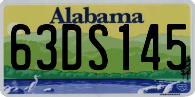 AL license plate 63DS145