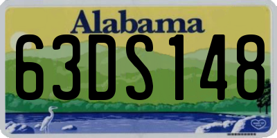AL license plate 63DS148