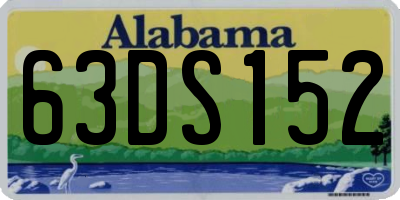 AL license plate 63DS152