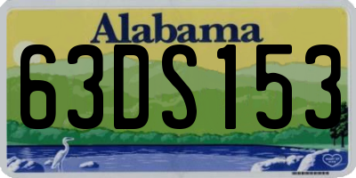 AL license plate 63DS153