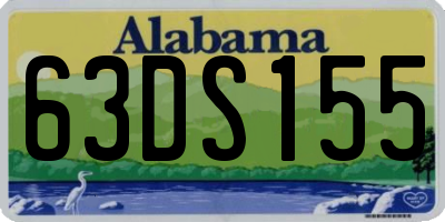 AL license plate 63DS155