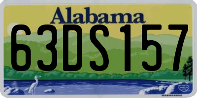 AL license plate 63DS157