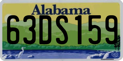 AL license plate 63DS159
