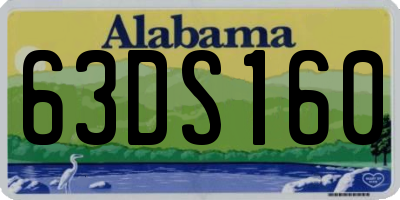 AL license plate 63DS160