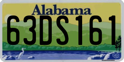 AL license plate 63DS161