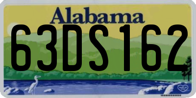 AL license plate 63DS162