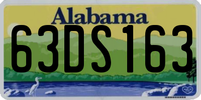 AL license plate 63DS163