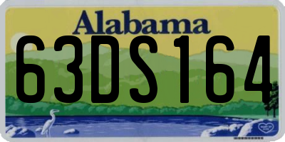 AL license plate 63DS164