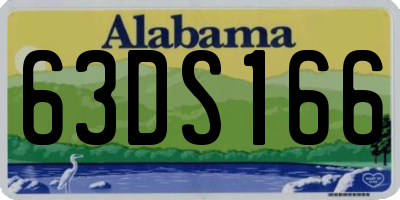 AL license plate 63DS166