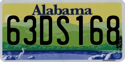 AL license plate 63DS168