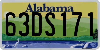 AL license plate 63DS171