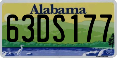 AL license plate 63DS177
