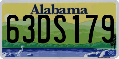 AL license plate 63DS179