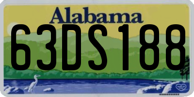 AL license plate 63DS188