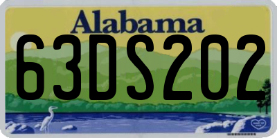 AL license plate 63DS202