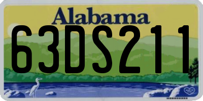 AL license plate 63DS211