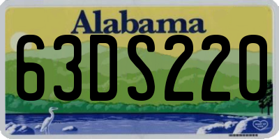 AL license plate 63DS220