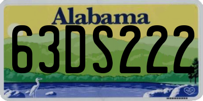 AL license plate 63DS222