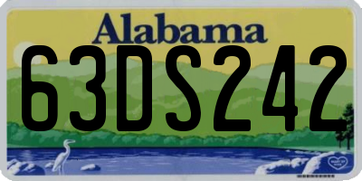 AL license plate 63DS242