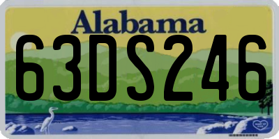 AL license plate 63DS246
