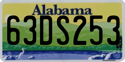 AL license plate 63DS253