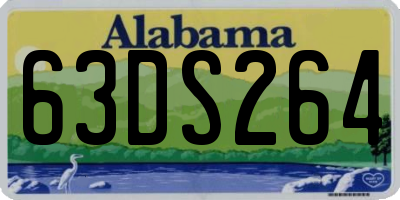 AL license plate 63DS264