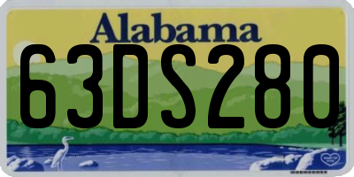 AL license plate 63DS280