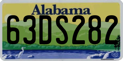 AL license plate 63DS282