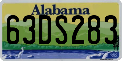 AL license plate 63DS283