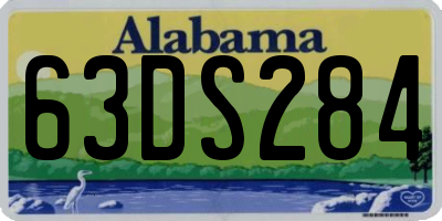 AL license plate 63DS284