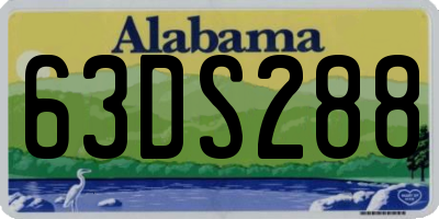 AL license plate 63DS288