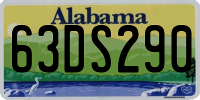 AL license plate 63DS290