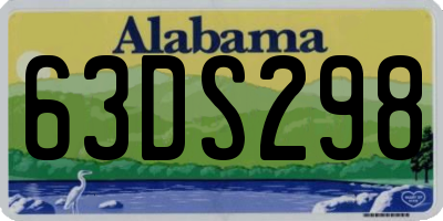 AL license plate 63DS298