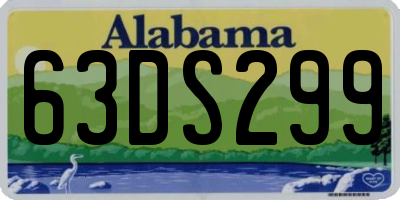 AL license plate 63DS299