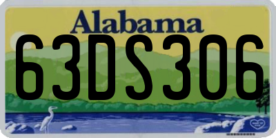 AL license plate 63DS306