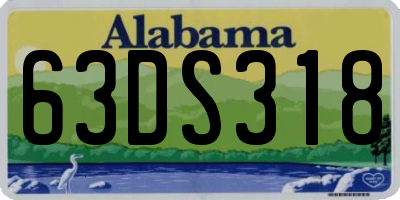 AL license plate 63DS318