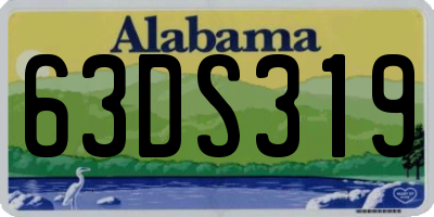 AL license plate 63DS319