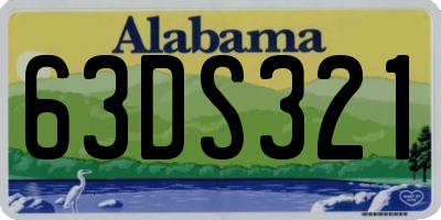 AL license plate 63DS321