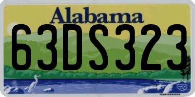 AL license plate 63DS323