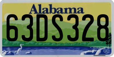 AL license plate 63DS328