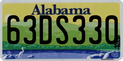 AL license plate 63DS330