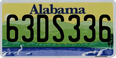 AL license plate 63DS336