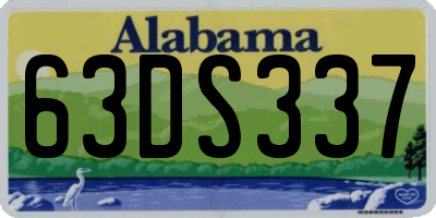 AL license plate 63DS337