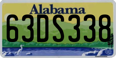 AL license plate 63DS338