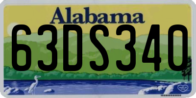 AL license plate 63DS340