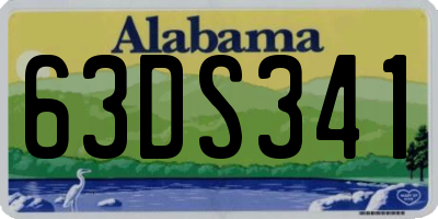 AL license plate 63DS341
