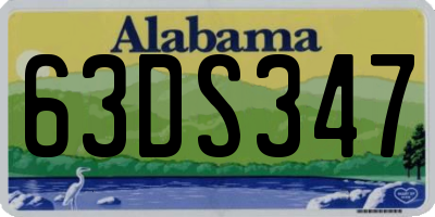 AL license plate 63DS347