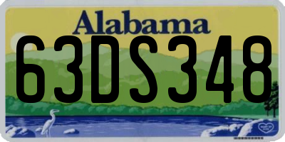 AL license plate 63DS348