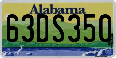 AL license plate 63DS350