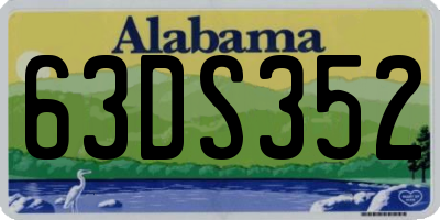 AL license plate 63DS352